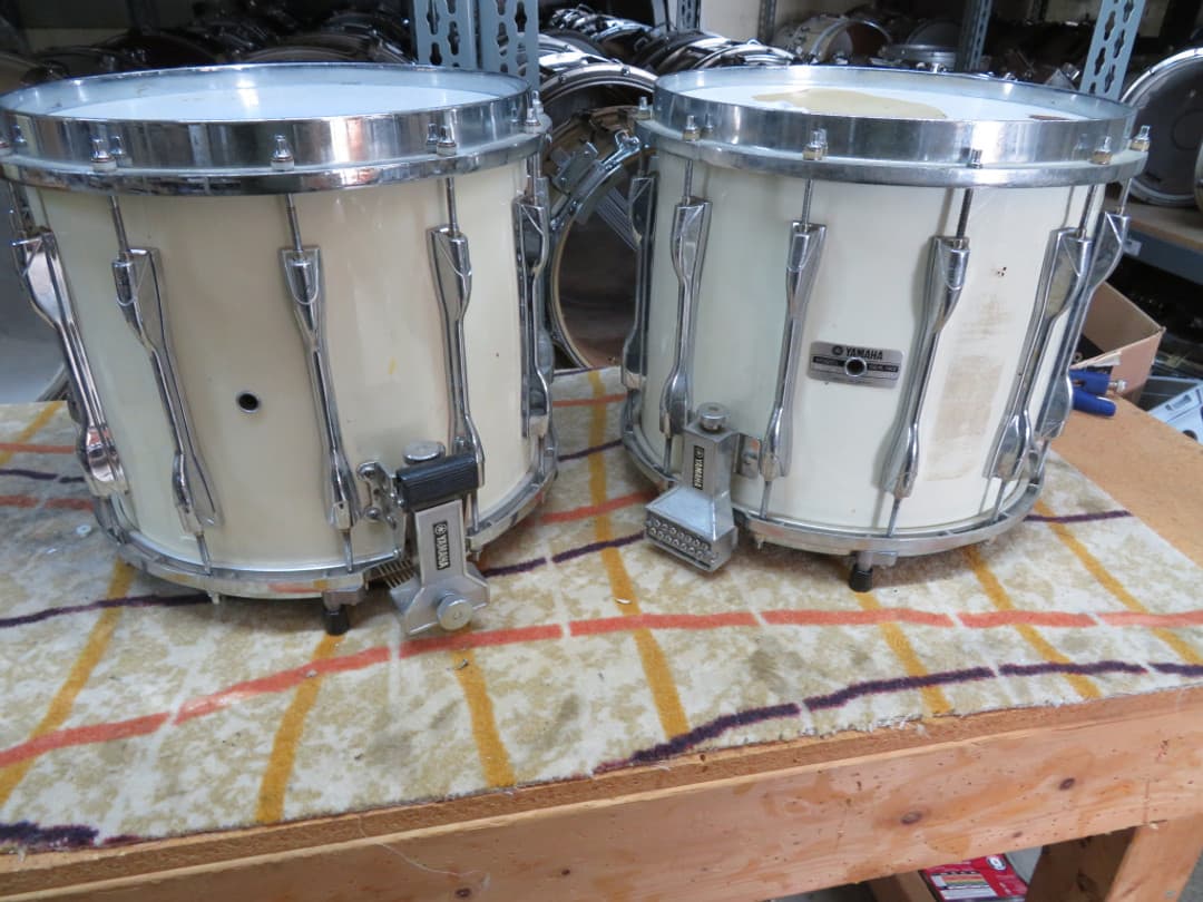 Pair of Yamaha MS8014 Marching Snare Drum Serial #isi9332-1 Pair of Yamaha MS8014 Marching Snare Drum Serial #isi9332-1