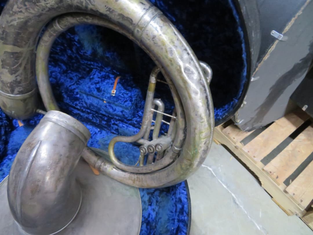 Pan American/Conn BBb Silver Sousaphone Serial#142430