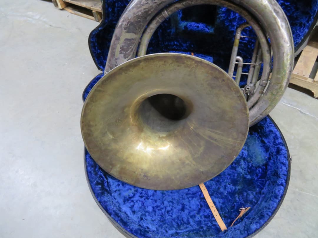 Pan American/Conn BBb Silver Sousaphone Serial#142430