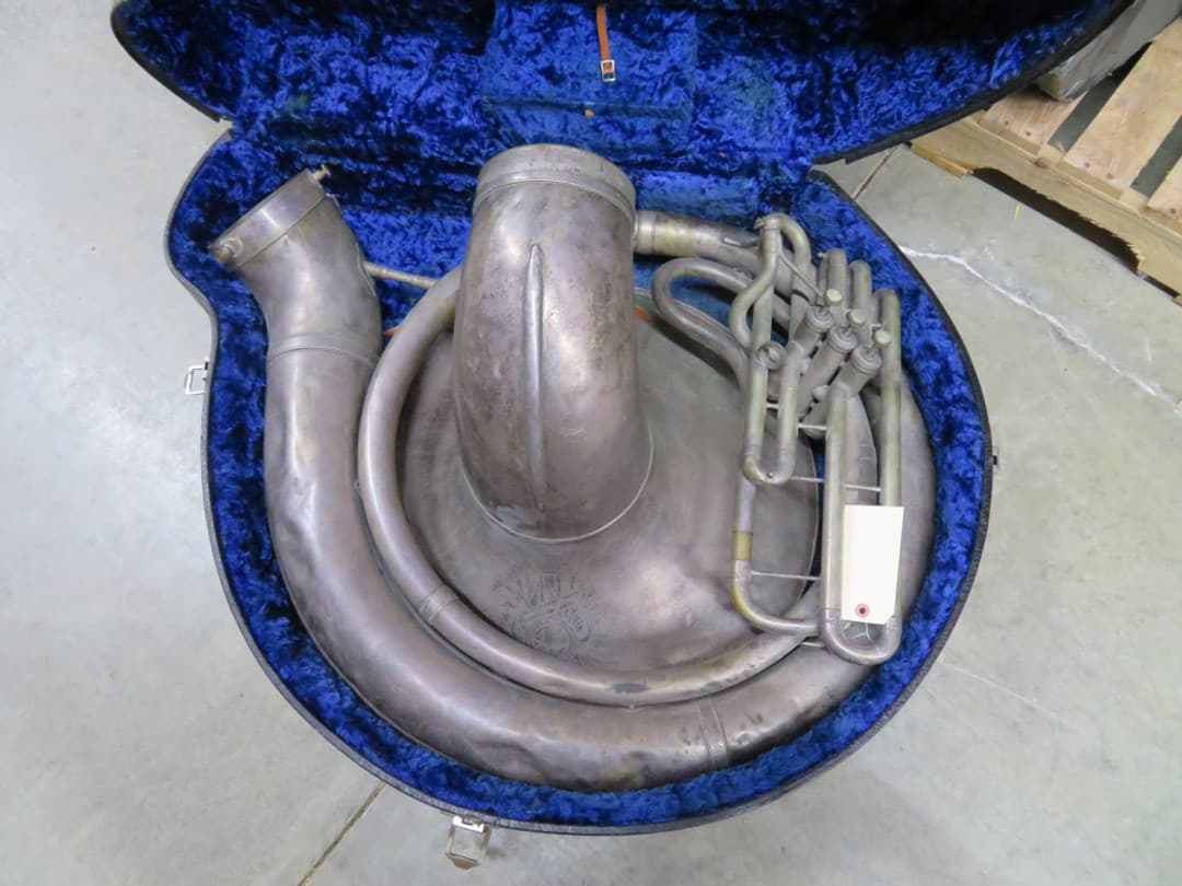 Pan American/Conn BBb Silver Sousaphone Serial#142430
