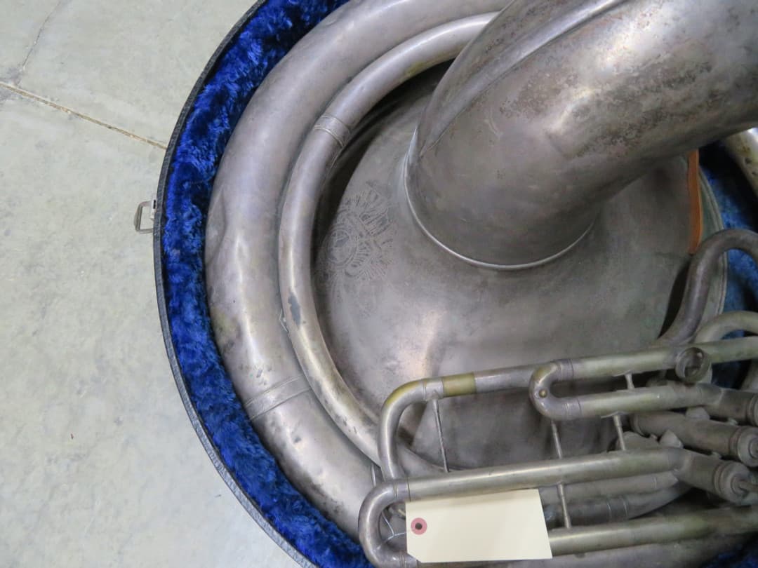 Pan American/Conn BBb Silver Sousaphone Serial#142430