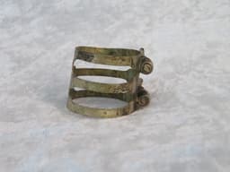 Brilhart or King Triple Band Tenor Saxophone Ligature Serial #isi8804-8 Brilhart or King Triple Band Tenor Saxophone Ligature Serial #isi8804-8