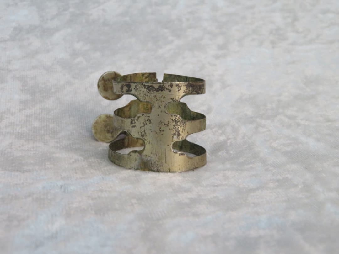 Brilhart or King Triple Band Tenor Saxophone Ligature Serial #isi8804-8