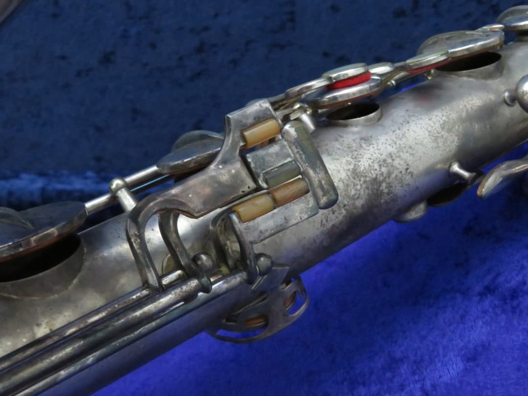 C.G. Conn New Wonder I Silver Baritone Saxophone 1918 Serial #47657