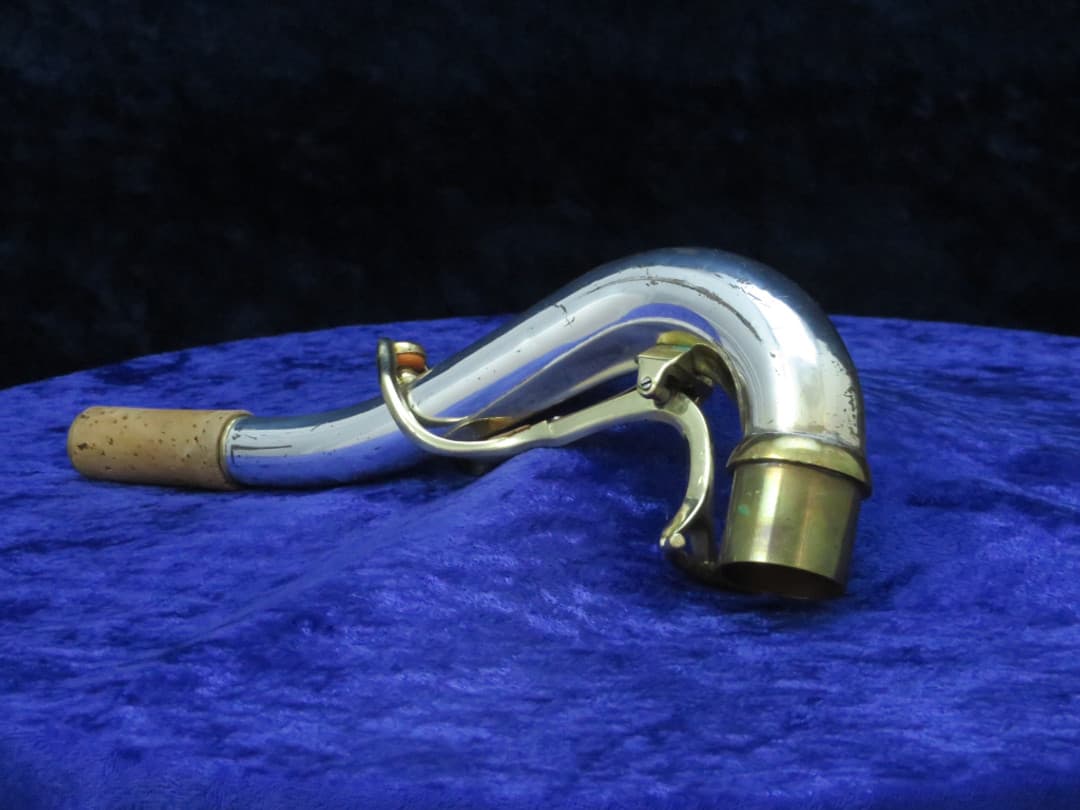 King Super 20 Sterling Silver Tenor Saxophone Neck Serial #isi11810