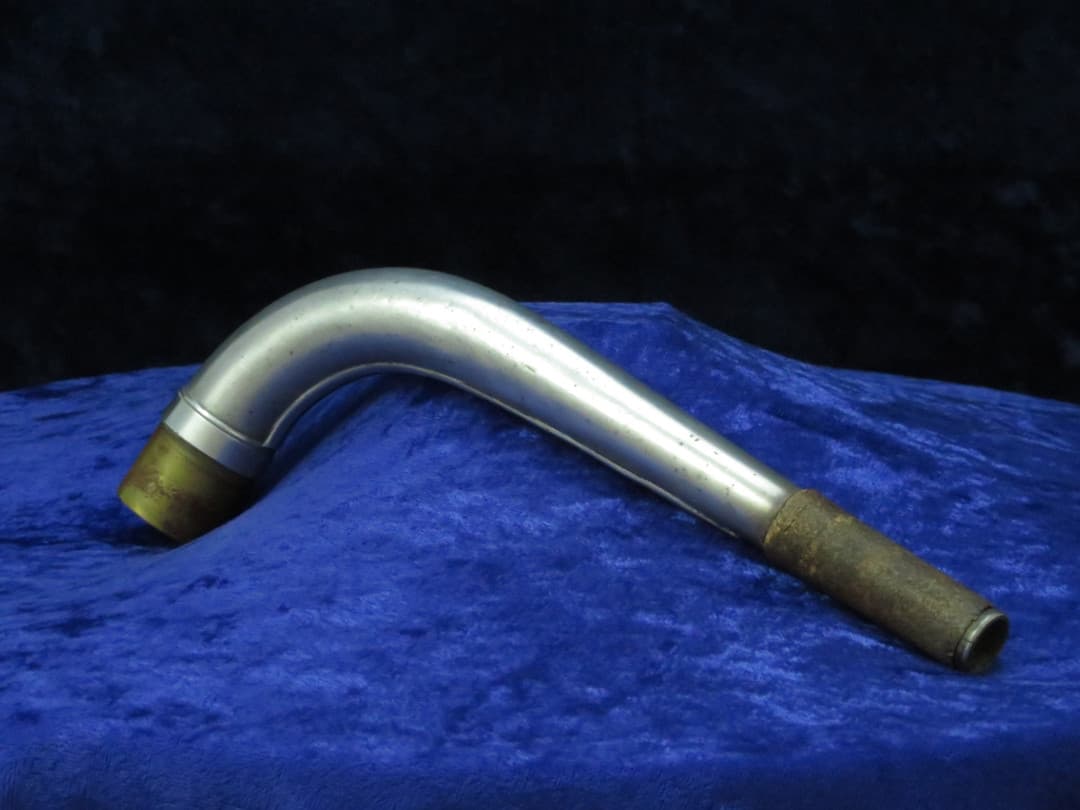 Buescher Silver 1920's Bass Saxophone Neck Serial #isi11794