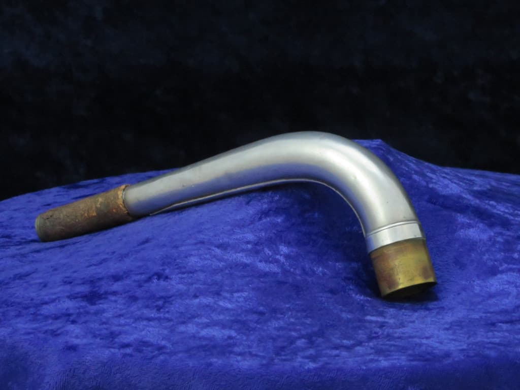 Buescher Silver 1920's Bass Saxophone Neck Serial #isi11794