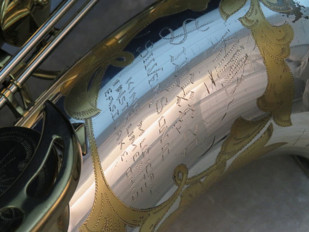 King Super 20 Silversonic Two Tone Tenor Saxophone 1970's Serial #460936