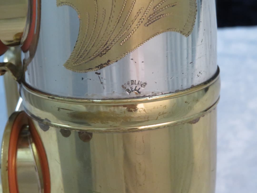 King Super 20 Silversonic Two Tone Tenor Saxophone 1970's Serial #460936