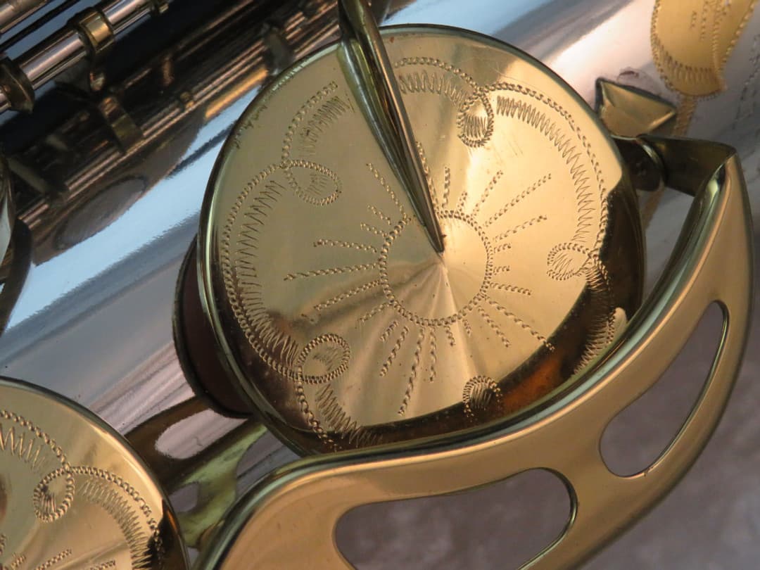 King Super 20 Silversonic Two Tone Tenor Saxophone 1970's Serial #460936