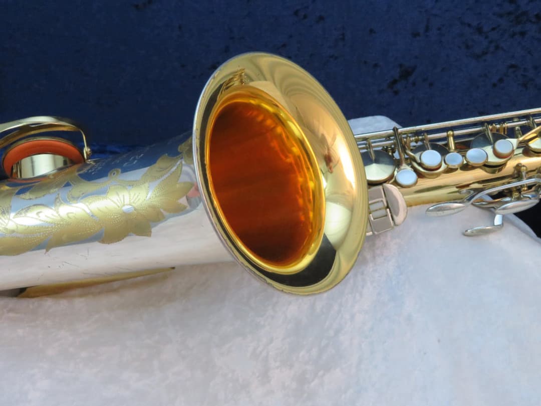 King Super 20 Silversonic Two Tone Tenor Saxophone 1970's Serial #460936