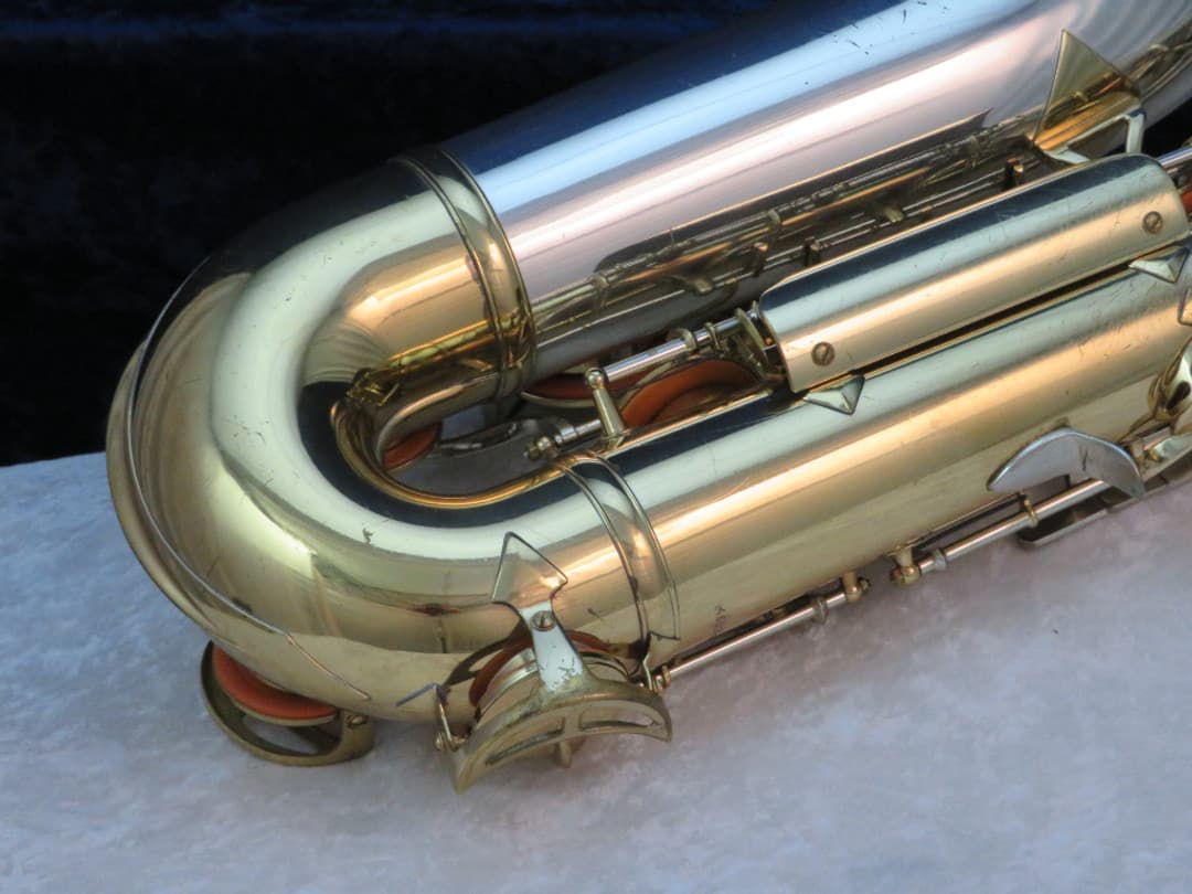 King Super 20 Silversonic Two Tone Tenor Saxophone 1970's Serial #460936