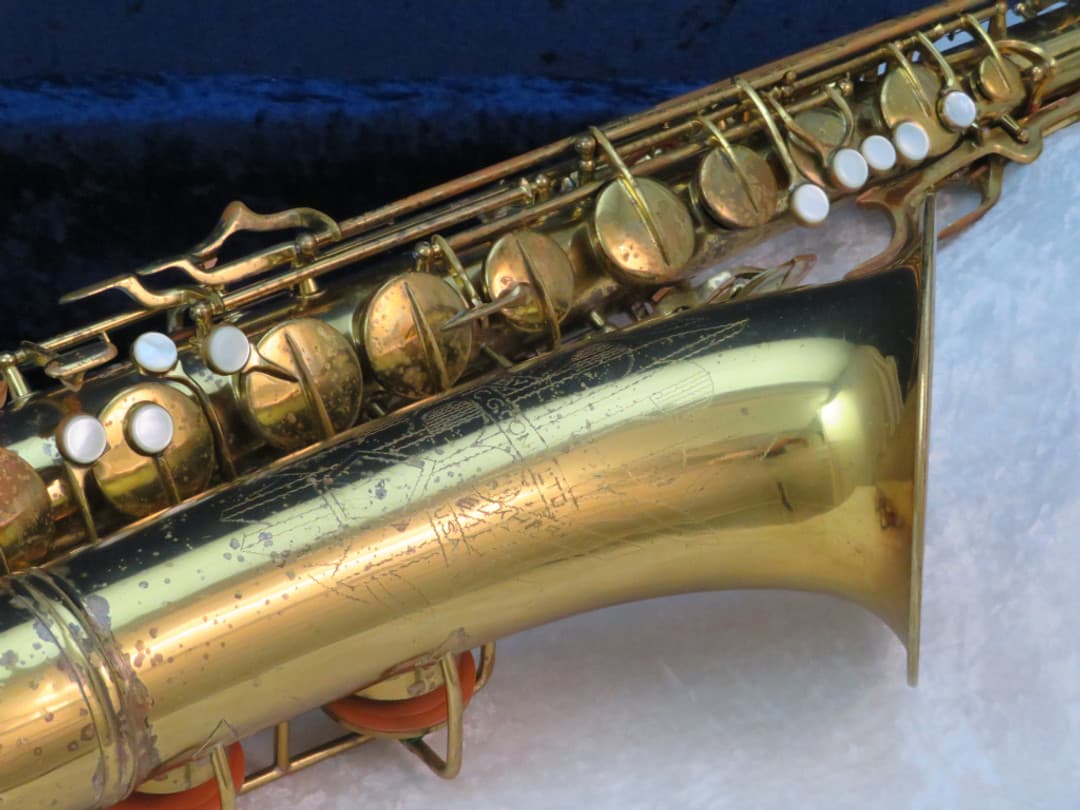 C.G. Conn 10M Tenor Saxophone with Naked Lady 1949 Serial #334975