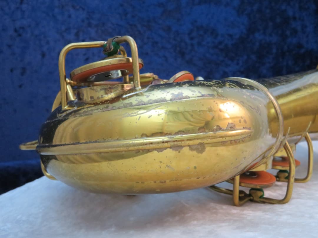 C.G. Conn 10M Tenor Saxophone with Naked Lady 1949 Serial #334975