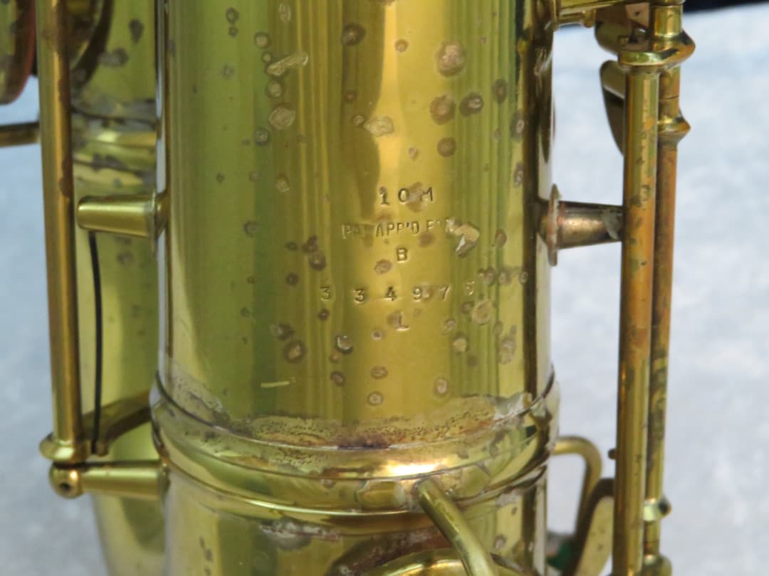 C.G. Conn 10M Tenor Saxophone with Naked Lady 1949 Serial #334975