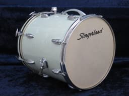 Slingerland 16 x 16 Marine Pearl Wood Kick Drum Serial #163918 Slingerland 16 x 16 Marine Pearl Wood Kick Drum Serial #163918