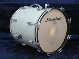 Slingerland 16 x 16 Marine Pearl Wood Kick Drum Serial #163918 Slingerland 16 x 16 Marine Pearl Wood Kick Drum Serial #163918