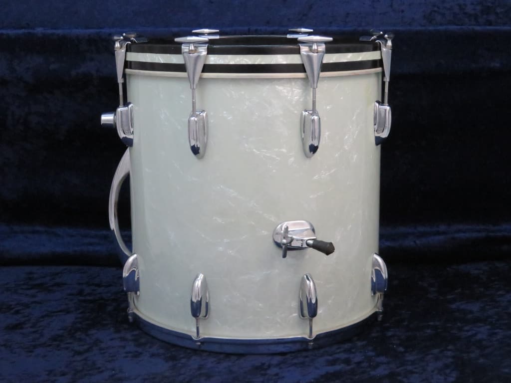 Slingerland 16 x 16 Marine Pearl Wood Kick Drum Serial #163918