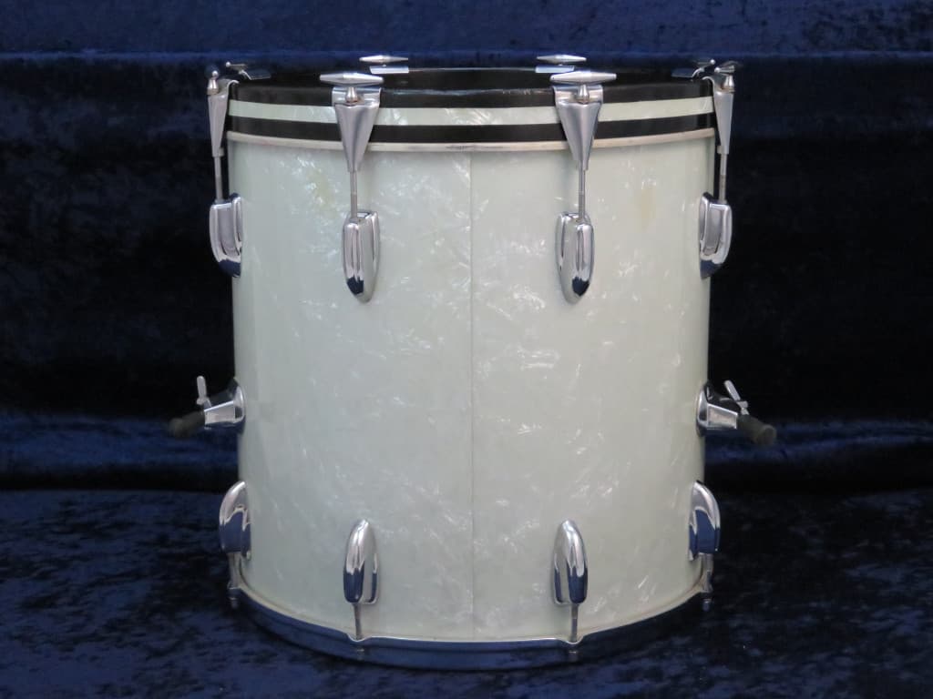 Slingerland 16 x 16 Marine Pearl Wood Kick Drum Serial #163918