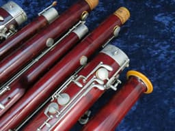 Pair of Wood Bassoons Schreiber Serial #4049 and Schreiber Serial #5571 Pair of Wood Bassoons Schreiber Serial #4049 and Schreiber Serial #5571
