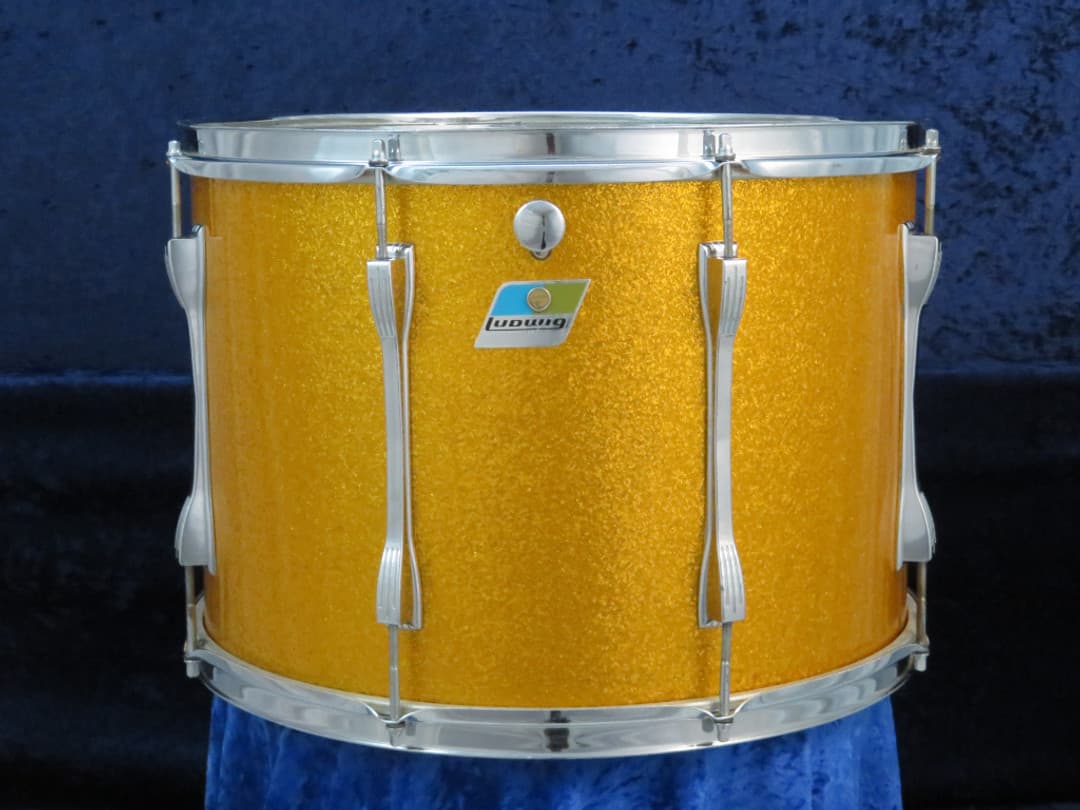 Ludwig No. 1167 12 x 17 Sparkling Gold Pearl Wood Tenor Drum Serial #isi11124 Ludwig No. 1167 12 x 17 Sparkling Gold Pearl Wood Tenor Drum Serial #isi11124