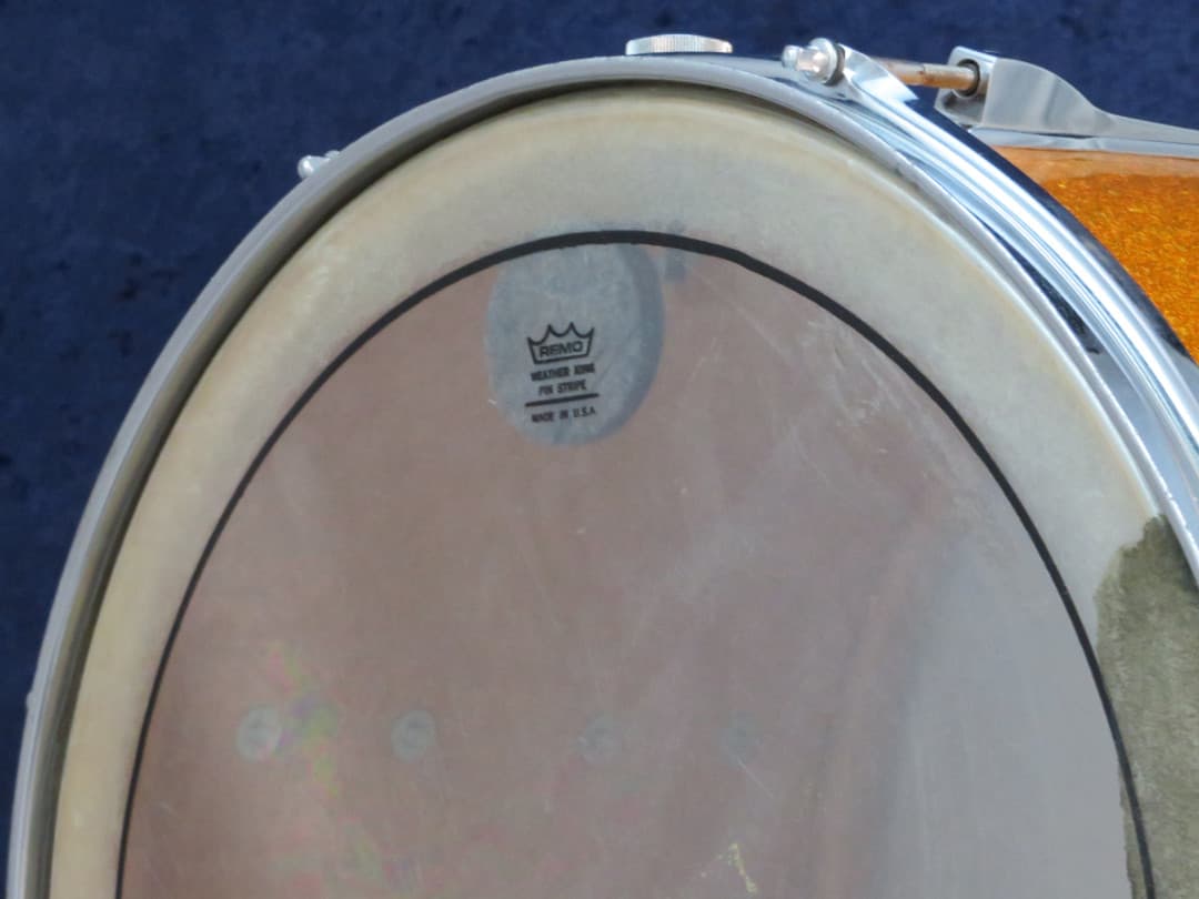 Ludwig No. 1167 12 x 17 Sparkling Gold Pearl Wood Tenor Drum Serial #isi11124