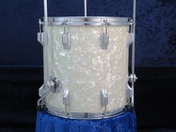 Rogers Holiday Model 14 x 14 White Marine Pearl Wood Floor Tom Serial #72507 Rogers Holiday Model 14 x 14 White Marine Pearl Wood Floor Tom Serial #72507