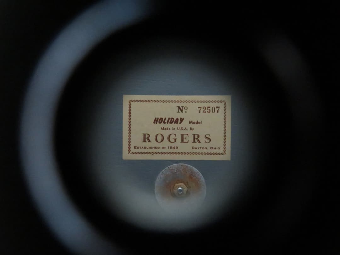 Rogers Holiday Model 14 x 14 White Marine Pearl Wood Floor Tom Serial #72507