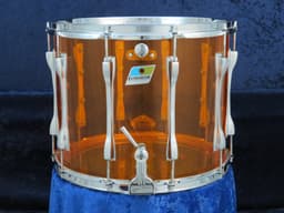 Ludwig 12 x 15 Amber Vistalite Marching Snare Drum Serial #1744332 Ludwig 12 x 15 Amber Vistalite Marching Snare Drum Serial #1744332