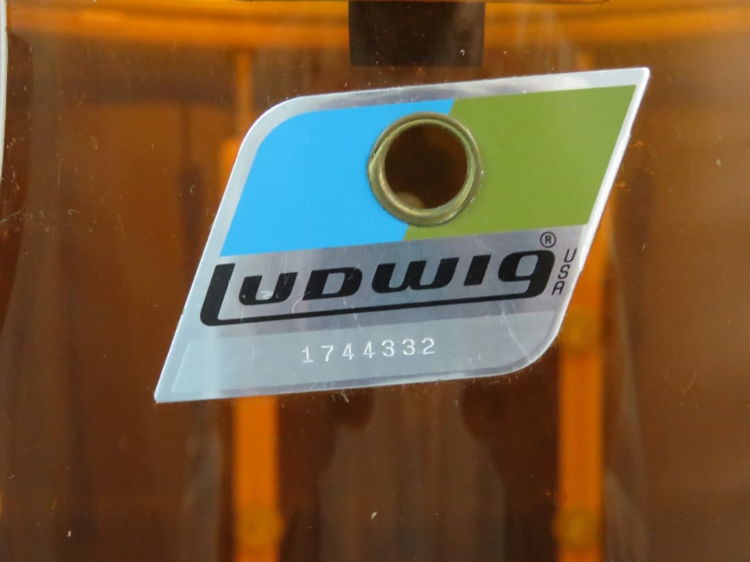 Ludwig 12 x 15 Amber Vistalite Marching Snare Drum Serial #1744332