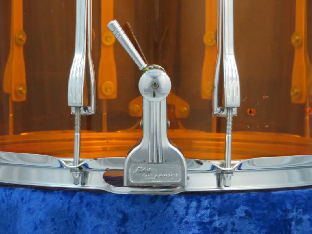 Ludwig 12 x 15 Amber Vistalite Marching Snare Drum Serial #1744332