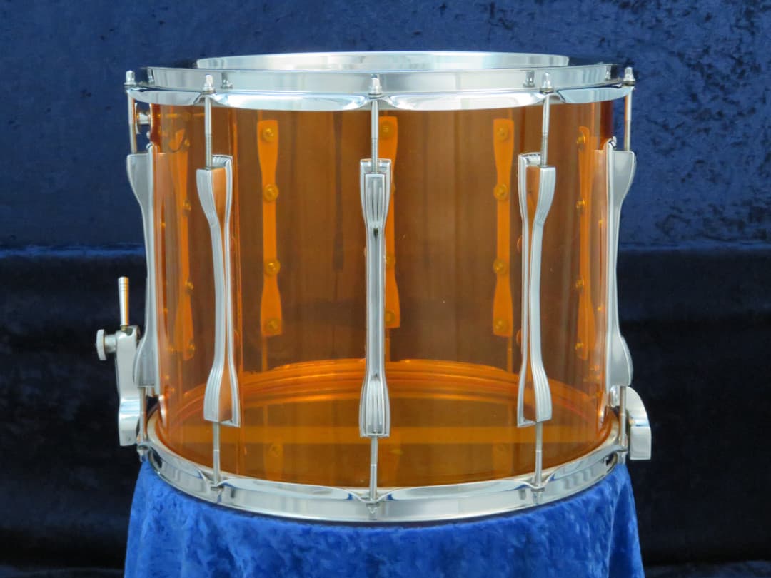 Ludwig 12 x 15 Amber Vistalite Marching Snare Drum Serial #1744332