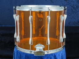Ludwig 12 x 15 Amber Vistalite Marching Snare Drum Serial #1744332 Ludwig 12 x 15 Amber Vistalite Marching Snare Drum Serial #1744332