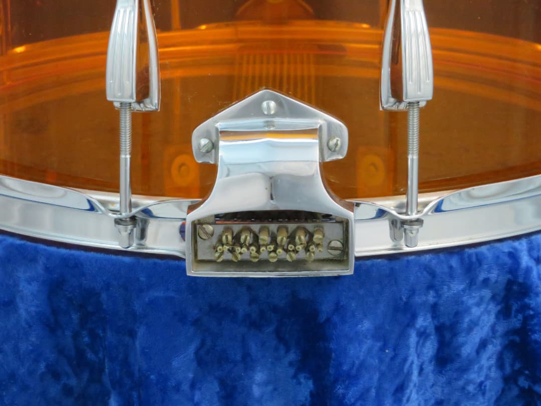 Ludwig 12 x 15 Amber Vistalite Marching Snare Drum Serial #1744332
