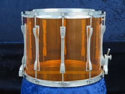 Ludwig 12 x 15 Amber Vistalite Marching Snare Drum Serial #1744332 Ludwig 12 x 15 Amber Vistalite Marching Snare Drum Serial #1744332