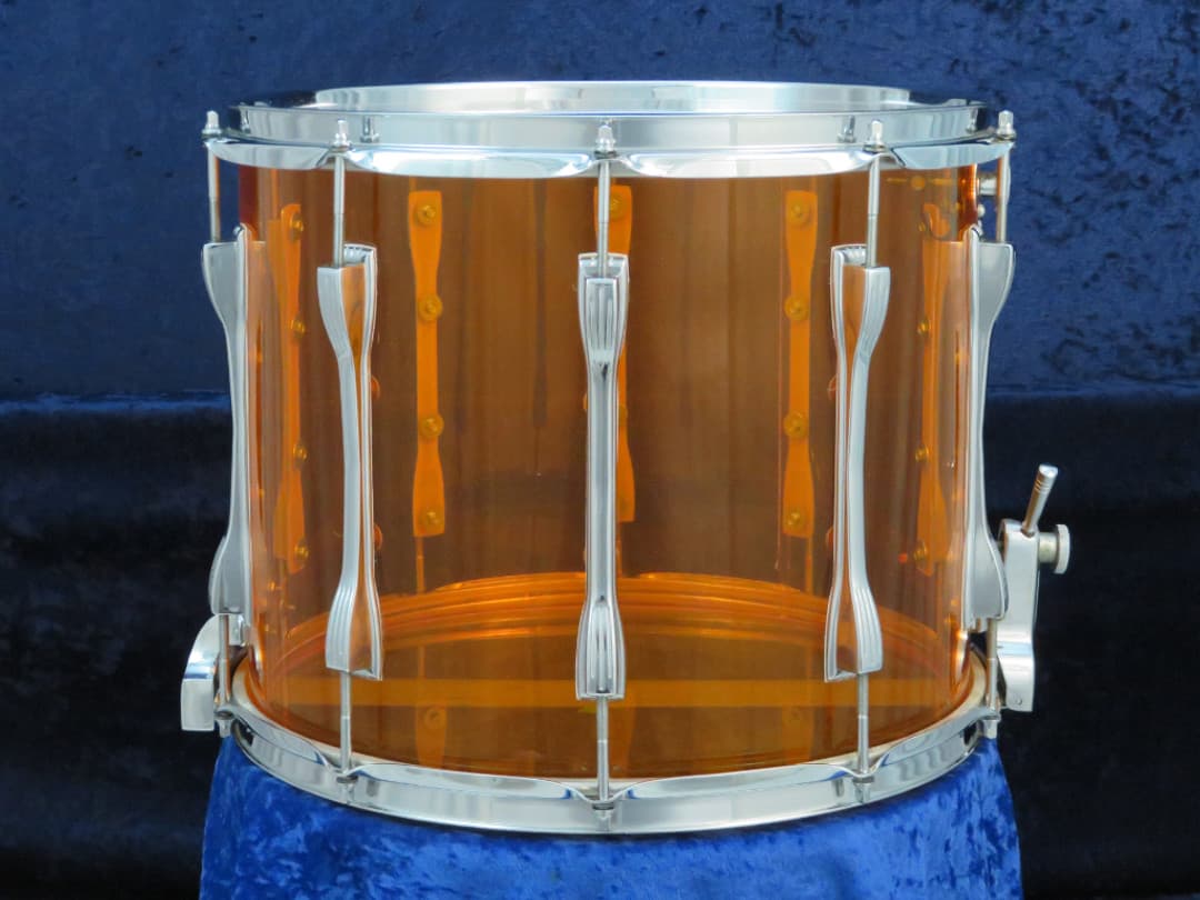 Ludwig 12 x 15 Amber Vistalite Marching Snare Drum Serial #1744332