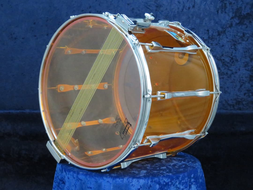 Ludwig 12 x 15 Amber Vistalite Marching Snare Drum Serial #1744332