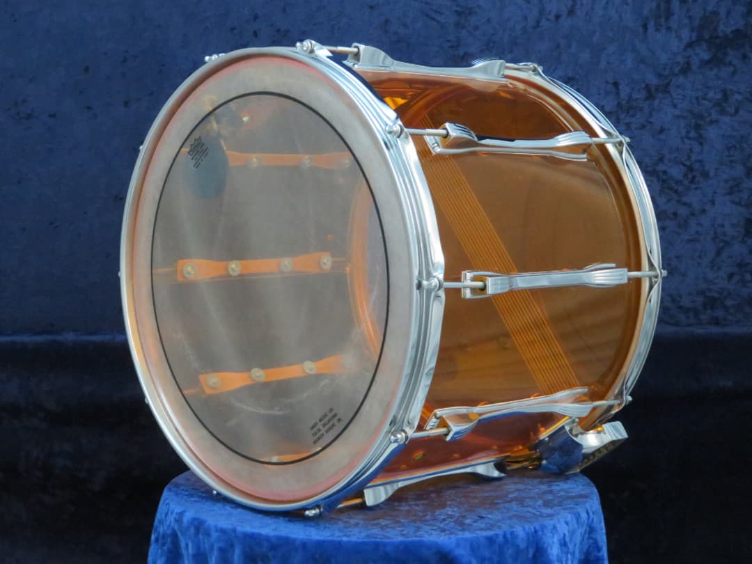 Ludwig 12 x 15 Amber Vistalite Marching Snare Drum Serial #1744332