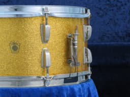 Ludwig 6.5 x 15 Sparkling Gold Pearl Wood Snare Drum Serial #isi8284 Ludwig 6.5 x 15 Sparkling Gold Pearl Wood Snare Drum Serial #isi8284