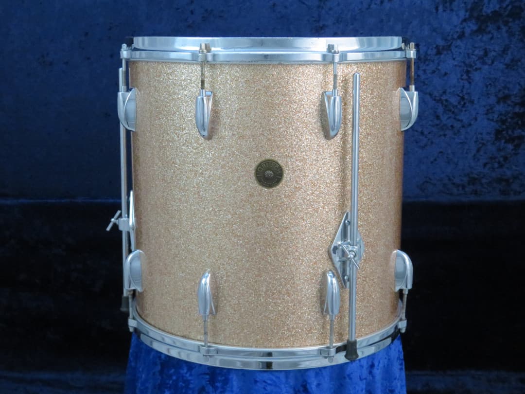 Gretsch 16 x 16 Champagne Sparkle Wood Floor Tom Serial #isi11120 Gretsch 16 x 16 Champagne Sparkle Wood Floor Tom Serial #isi11120