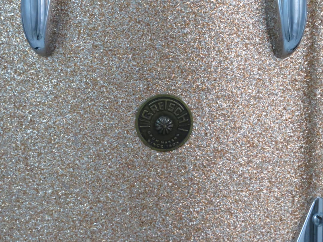 Gretsch 16 x 16 Champagne Sparkle Wood Floor Tom Serial #isi11120
