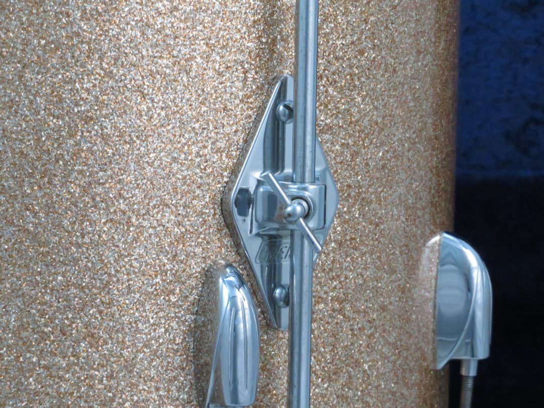 Gretsch 16 x 16 Champagne Sparkle Wood Floor Tom Serial #isi11120