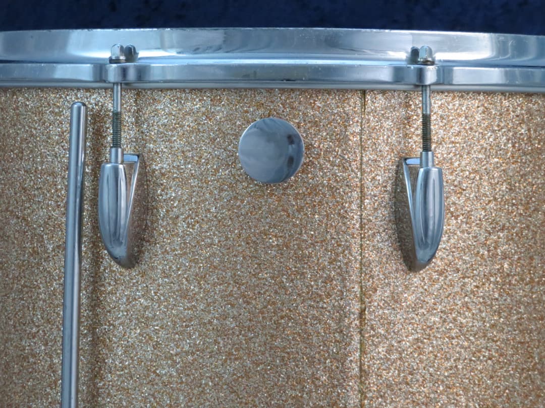 Gretsch 16 x 16 Champagne Sparkle Wood Floor Tom Serial #isi11120