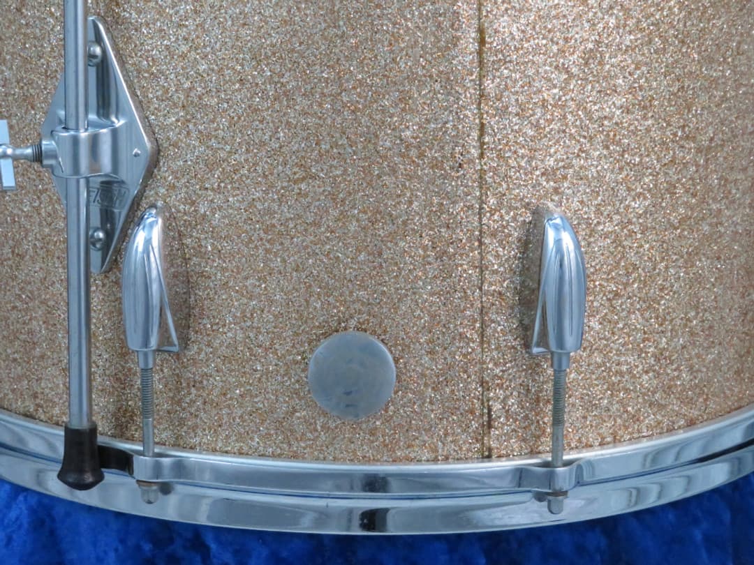 Gretsch 16 x 16 Champagne Sparkle Wood Floor Tom Serial #isi11120