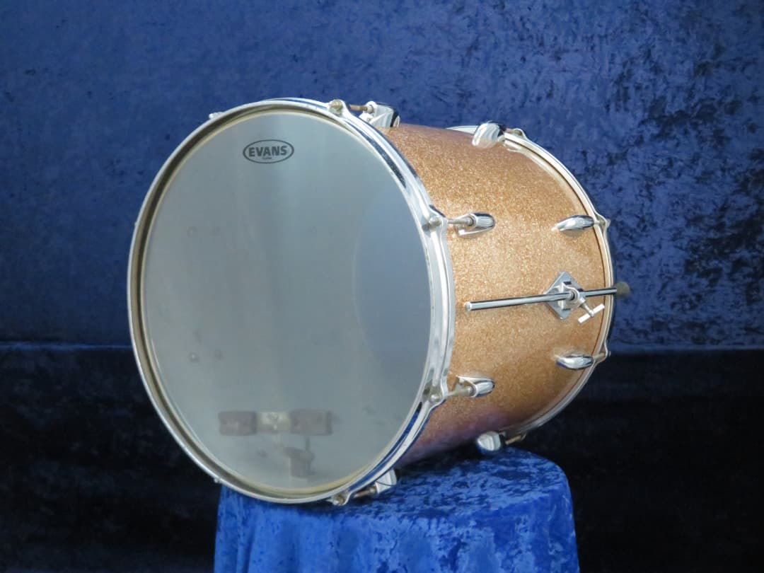 Gretsch 16 x 16 Champagne Sparkle Wood Floor Tom Serial #isi11120