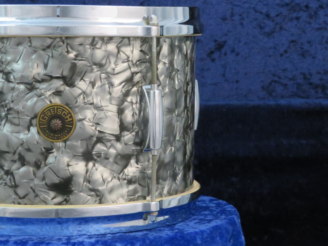 Gretsch Model 4425 8 x 12 Black Pearl Wood Tom Tom Serial #11514