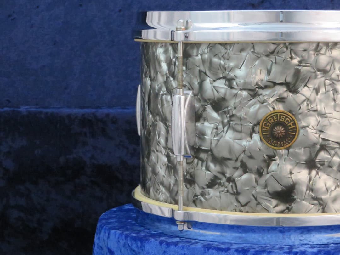 Gretsch Model 4425 8 x 12 Black Pearl Wood Tom Tom Serial #11514