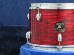 Gretsch Catalina Club 8 x 12 Ruby Red Pearl Wood Tom Tom Serial #isi11555 Gretsch Catalina Club 8 x 12 Ruby Red Pearl Wood Tom Tom Serial #isi11555