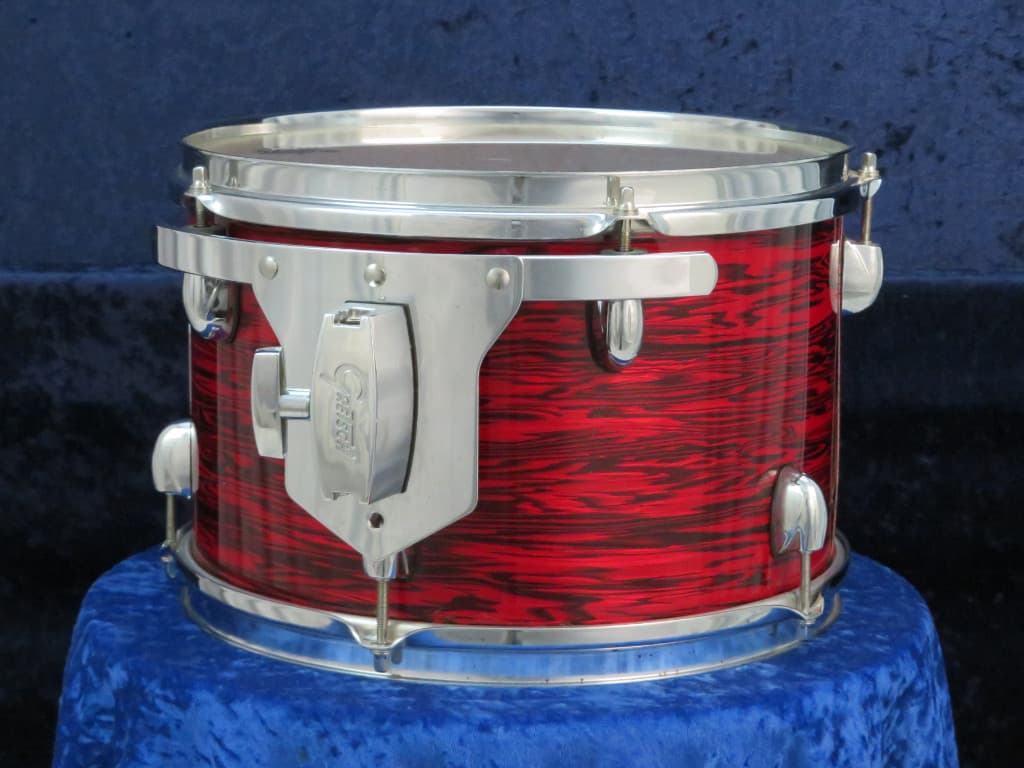 Gretsch Catalina Club 8 x 12 Ruby Red Pearl Wood Tom Tom Serial #isi11555