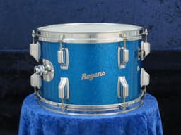 Rogers Holiday Model 8 x 12 Sparkling Blue Pearl Wood Tom Tom Serial #85336 Rogers Holiday Model 8 x 12 Sparkling Blue Pearl Wood Tom Tom Serial #85336